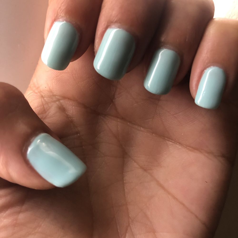 Color #28 . These are my natural nails with oval shaping. I've had acrylics done by him before and he's amazing.