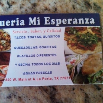 Taqueria Mi Ezperanza - Tex-Mex Near Me - La Porte, Texas