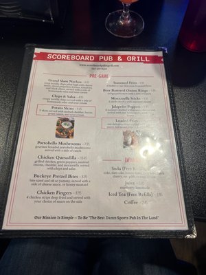Menu photo 4 Scoreboard Pub & Grill Delaware, OH
