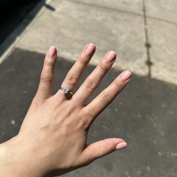 Oasis Nails & Day Spa - Natural colored gel manicure I got today! - Nail Salons Near Me - Dedham, Massachusetts