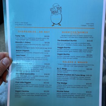Let’s Yolk About It - Menu - Breakfast & Brunch Near Me - Long Beach, California