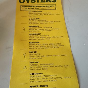 Mink - Oyster menu - Seafood Near Me - Detroit, Michigan Mink - Oyster menu - Seafood Near Me - Detroit, Michigan