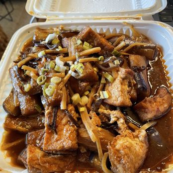 New Ocean - 105. Eggplant Tofu with Garlic Sauce - Szechuan Near Me - Newark, California