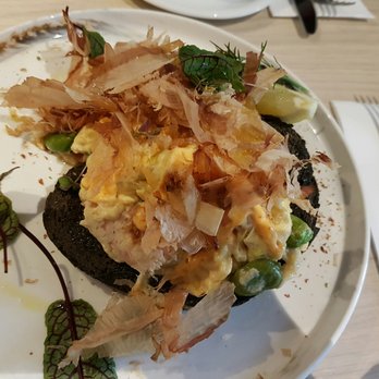 The Crux & Co - Smoked salmon scrambled eggs on squid ink toast - Cafes Near Me - Melbourne, VIC The Crux & Co - Smoked salmon scrambled eggs on squid ink toast - Cafes Near Me - Melbourne, VIC
