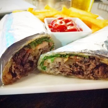 Flame Bar & Grill - Beef Shawarma wrap - American Near Me - El Cajon, California