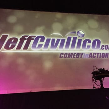 Jeff Civillico: Comedy In Action - VIP seats... 12-ft away from the stage. I hope he doesn't call us on stage :( - Performing Arts Near Me