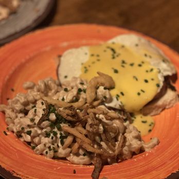 The Bamboo Club - Eggs Benedict with spam and macaroni salad - Tiki Bars Near Me - Long Beach, California The Bamboo Club - Eggs Benedict with spam and macaroni salad - Tiki Bars Near Me - Long Beach, California