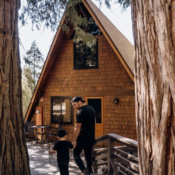 Idyllcove A-Frame Vacation Cabin - Entrance to the A-frame cabin - Vacation Rentals Near Me - Idyllwild Pine Cove, California Idyllcove A-Frame Vacation Cabin - Entrance to the A-frame cabin - Vacation Rentals Near Me - Idyllwild Pine Cove, California