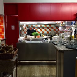 Zenzero - The kitchen! Note the fresh basil plant on the counter