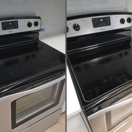 Stove before and after Stove before and after