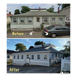 Portanova Roofing - Weymouth, Ma transformation before and after.