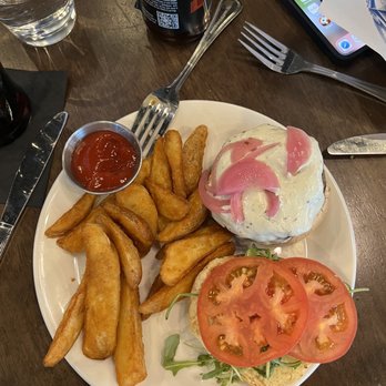 Fado Pub & Kitchen - Lamb Burger* - Irish Near Me - Dublin, Ohio