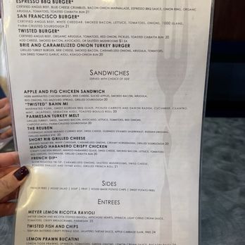The Twisted Fork - Lunch menu - New American Near Me - Reno, Nevada