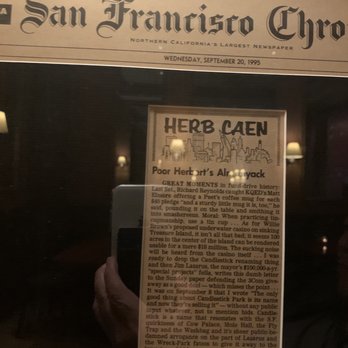 The Fly Trap - You're a real restaurant when you make a Herb Caen column - Bars Near Me - San Francisco, California The Fly Trap - You're a real restaurant when you make a Herb Caen column - Bars Near Me - San Francisco, California