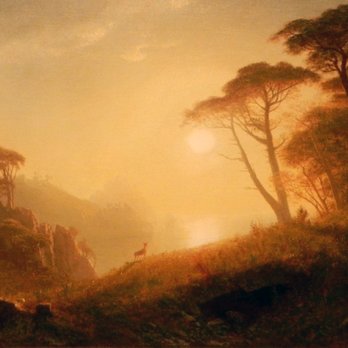Dayton Art Institute - Albert Bierstadt; Scene in Yosemite Valley; circa 1864-74; oil on canvas - Museums Near Me - Dayton, Ohio Dayton Art Institute - Albert Bierstadt; Scene in Yosemite Valley; circa 1864-74; oil on canvas - Museums Near Me - Dayton, Ohio