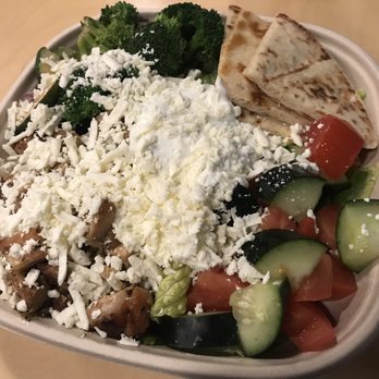 GR Kitchen - Chicken salad with broccoli, cucumber tomato salad, and pita bread - Greek Near Me - Midvale, Utah GR Kitchen - Chicken salad with broccoli, cucumber tomato salad, and pita bread - Greek Near Me - Midvale, Utah