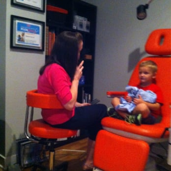 Lyons Family Eye Care - Dr. Stephanie checking out the kiddo. She was amazing with him. Made him so calm and breezed through his checkup. - Eyewear & Opticians Near Me - Chicago, Illinois