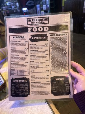 Menu photo 4 The Warehouse Bar & Grille Savannah, GA Menu photo 4 The Warehouse Bar & Grille Savannah, GA