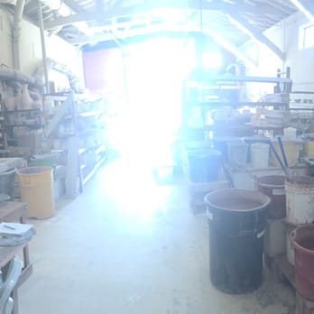 Bruning Pottery - The glazing area in the working studio - Home Decor Near Me - Snohomish, Washington Bruning Pottery - The glazing area in the working studio - Home Decor Near Me - Snohomish, Washington