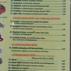 Neckar - Speisekarte 2