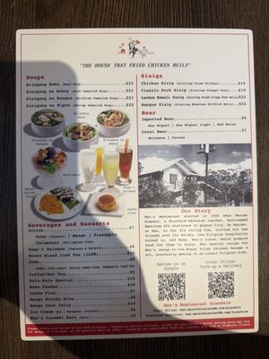 Menu photo 2 Max's Restaurant - Glendale Glendale, CA Menu photo 2 Max's Restaurant - Glendale Glendale, CA