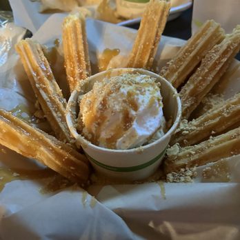 Amante Tacos & Spirits - Churros!! Omg so good pic doesn't do it justice - Tacos Near Me - Greenville, North Carolina Amante Tacos & Spirits - Churros!! Omg so good pic doesn't do it justice - Tacos Near Me - Greenville, North Carolina