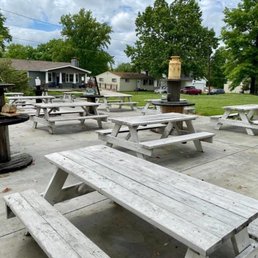 Lots of Outdoor seating on the patio at Cottleville Cookies & Cream Lots of Outdoor seating on the patio at Cottleville Cookies & Cream
