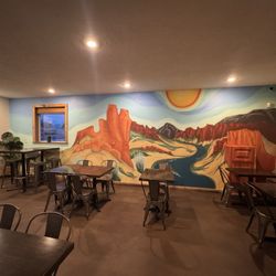 Perk Beverage Company - Very well done mural! Vale is known for their murals all around town! It's an experience!