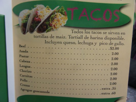 Menu photo 7 Taco Grill Warrenville, IL