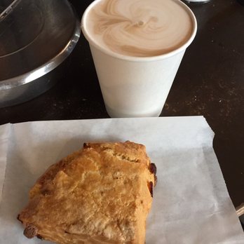 Cafe Allegro - Apricot white chocolate scone & chai - Coffee & Tea Near Me - Seattle, Washington