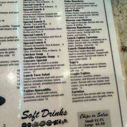 Lunch menu Lunch menu