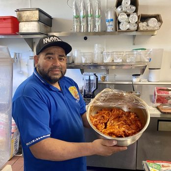 El Chalateco - Carmillo with the marinading Al Pastor - Salvadoran Near Me - Martinez, California
