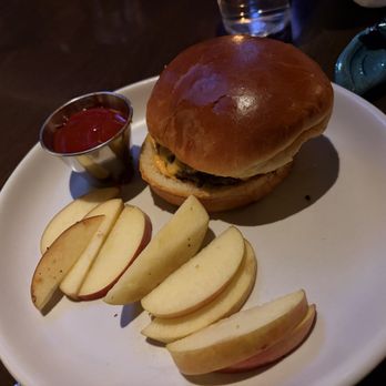 Culinary Dropout - Kids burger and apples - New American Near Me - Denver, Colorado