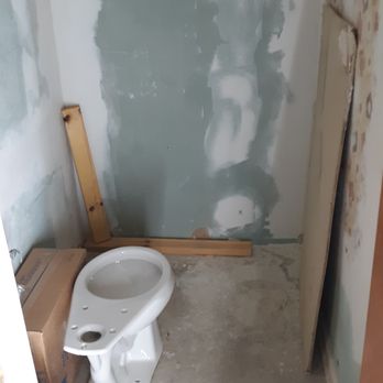 Inside Out Home Remodeling - A unreliable contractor left this mess of a basement bathroom and never returned. - General Contractors Near Me Inside Out Home Remodeling - A unreliable contractor left this mess of a basement bathroom and never returned. - General Contractors Near Me