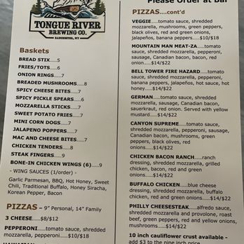 Tongue River Brewing - Menu - Breweries Near Me - Ranchester, Wyoming