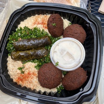 Aladdin's Eatery - Appetizer sampler (vegetarian) - Mediterranean Near Me - Raleigh, North Carolina