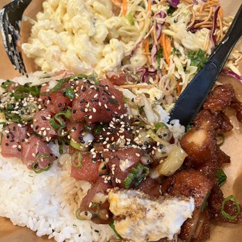 Nalus Hawaiian Fish Grill - Shoyu Poke - fresh & delicious. Great portion for $11.50! - Hawaiian Near Me - San Clemente, California Nalus Hawaiian Fish Grill - Shoyu Poke - fresh & delicious. Great portion for $11.50! - Hawaiian Near Me - San Clemente, California