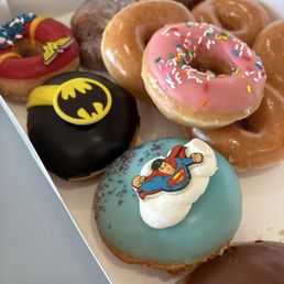 Hero donuts Specialty Dozen DC Super Heroes Specialty Dozen DC Super Heroes Specialty Dozen 24 Count Original Glazed Doughnut Dots Hero donuts Specialty Dozen DC Super Heroes Specialty Dozen DC Super Heroes Specialty Dozen 24 Count Original Glazed Doughnut Dots
