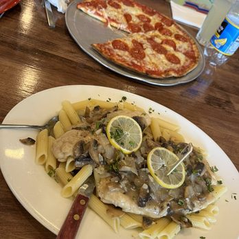 Palermo's - Gluten free pepperoni pizza and chicken picante. So good! - Pizza Near Me - Bordentown, New Jersey
