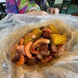 JC's Seafood - They also sell low country boil to eat there or take home. Perfect shrimp and sausage.