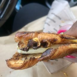 Again a burnt croissant Again a burnt croissant