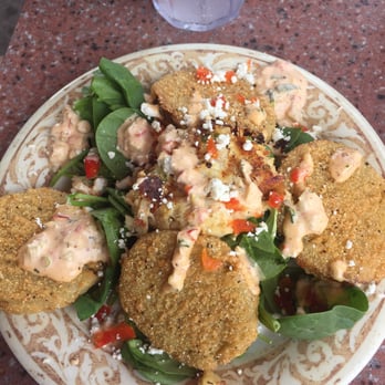 Another Broken Egg Cafe - Fried green tomato appetizer - Breakfast & Brunch Near Me - Baton Rouge, Louisiana Another Broken Egg Cafe - Fried green tomato appetizer - Breakfast & Brunch Near Me - Baton Rouge, Louisiana