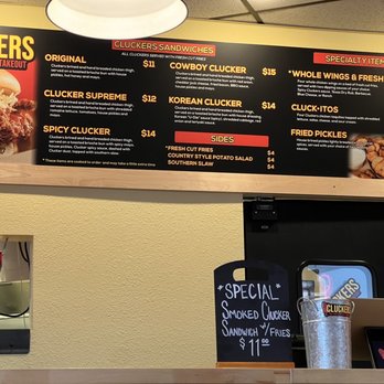 Cluckers - Menu - Chicken Shop Near Me - Reno, Nevada