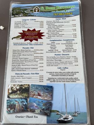 Menu photo 1 El Bohio Restaurant Fajardo, PR