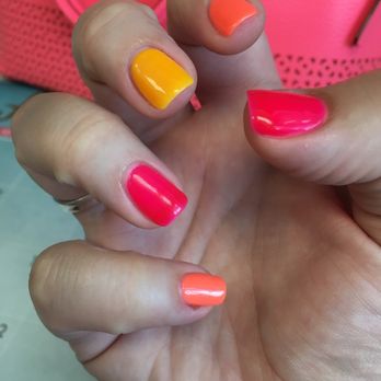 La Boutique Nails - Multicolor Neons for vacay! - Nail Salons Near Me - Providence, Rhode Island