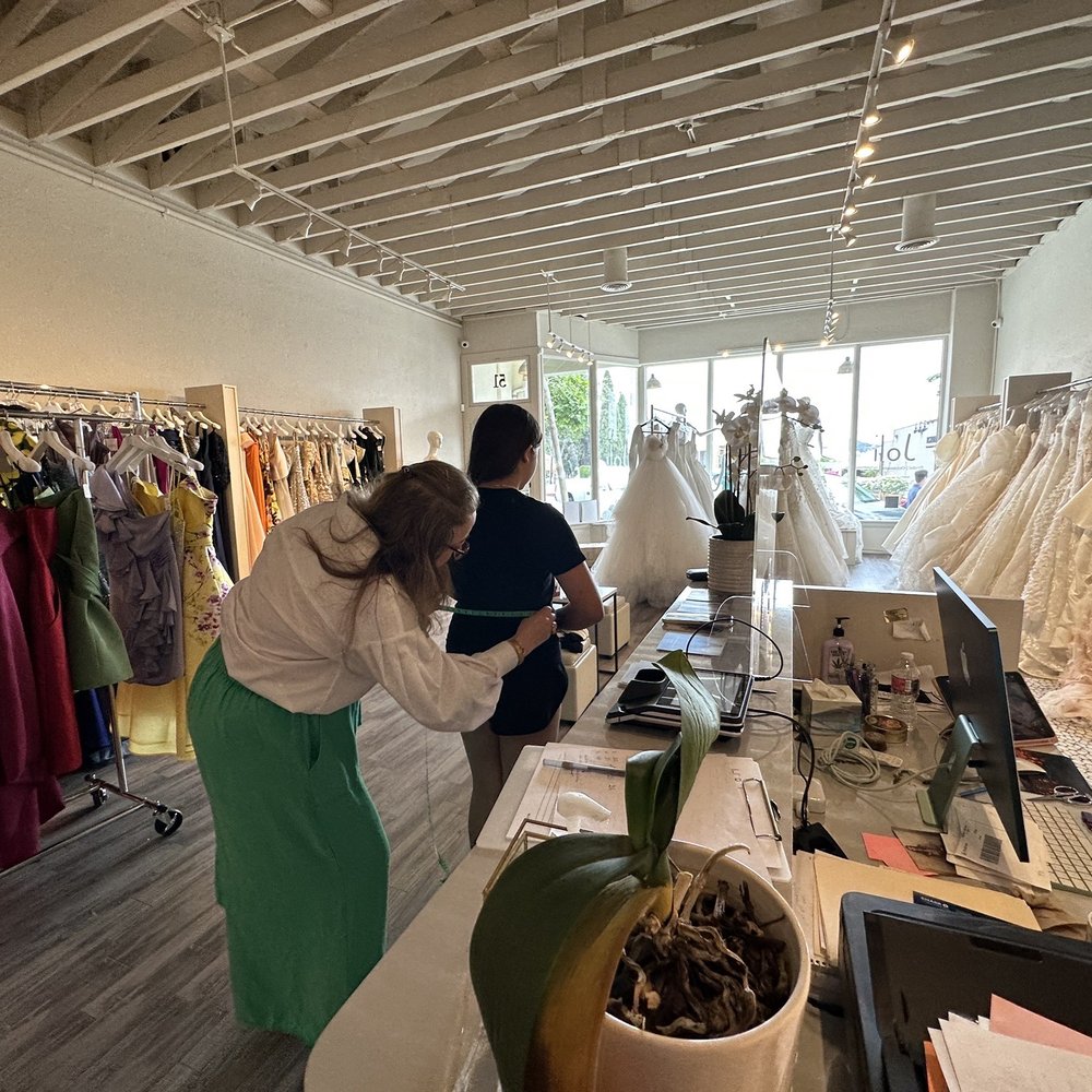 Inside her shop Inside her shop