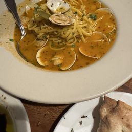 Clam fettuccine