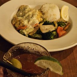 Salmon stuffed with shrimp and cheese and whiskey ceasar Salmon stuffed with shrimp and cheese and whiskey ceasar
