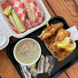 Fish and Chips, and Clam Chowder Fish and Chips, and Clam Chowder