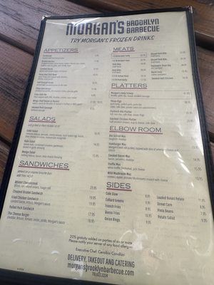 Menu photo 7 Morgan's Brooklyn Barbecue Brooklyn, NY Menu photo 7 Morgan's Brooklyn Barbecue Brooklyn, NY